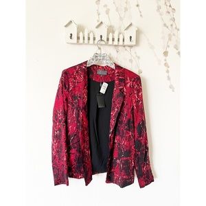 PJK Patterson J. Kincaid Red Snake Print Blazer